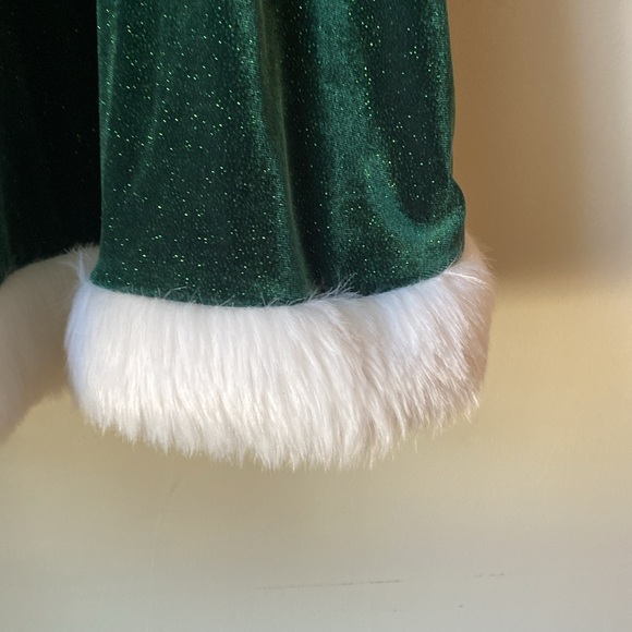 Bonnie Jean Girls Green Sparkly Dress Size 12 - Picture 8 of 9